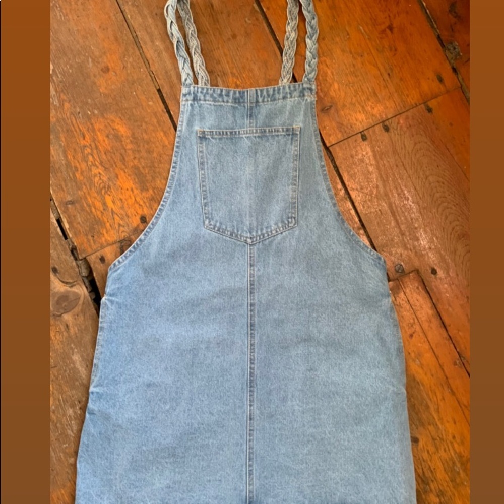 Cute denim overall dress